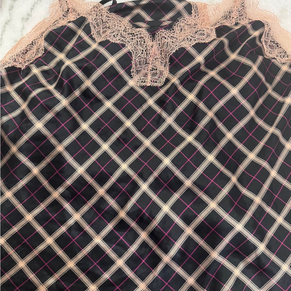 Victoria's Secret Black and Pink Chemise